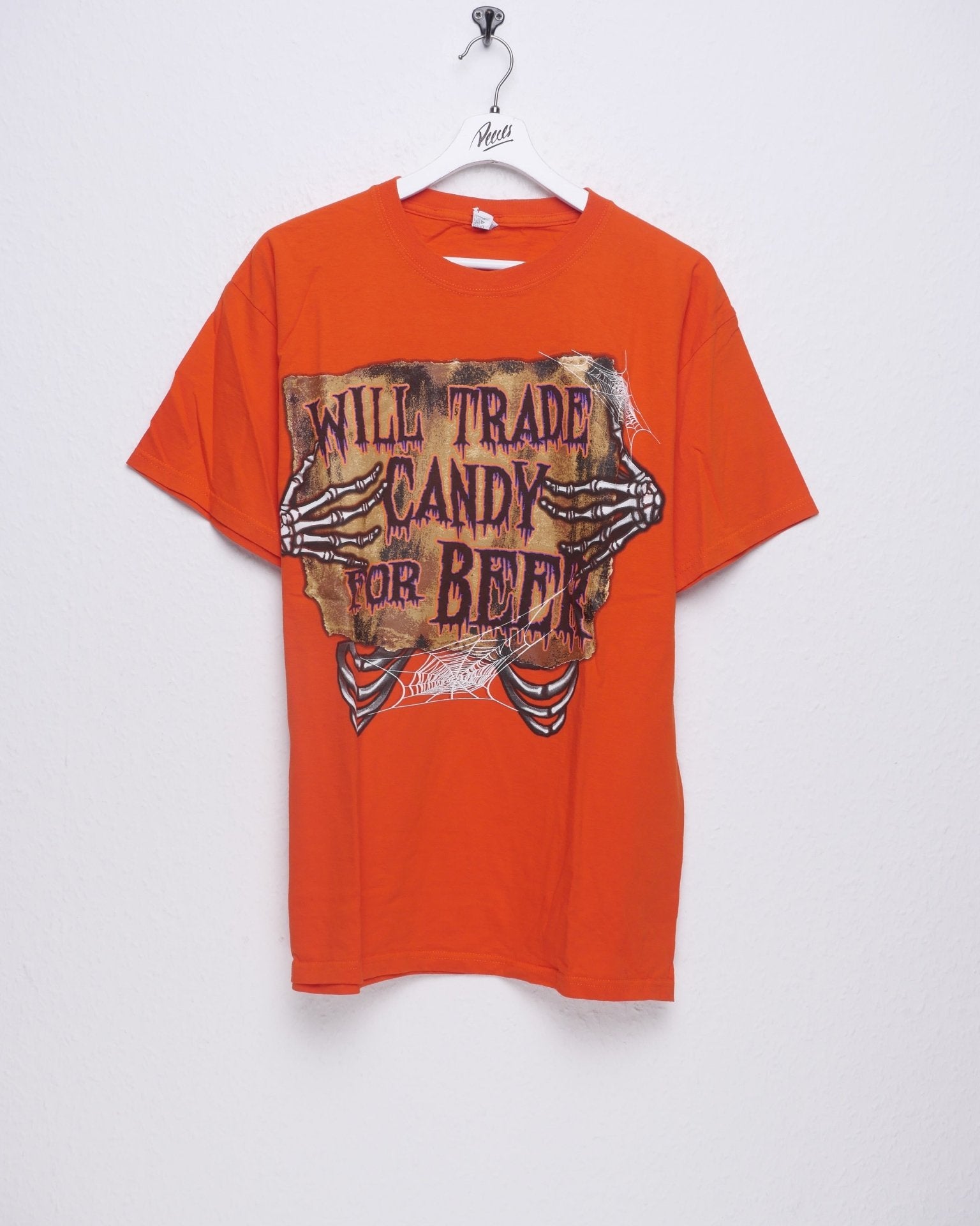 printed Graphic orange Shirt - Peeces