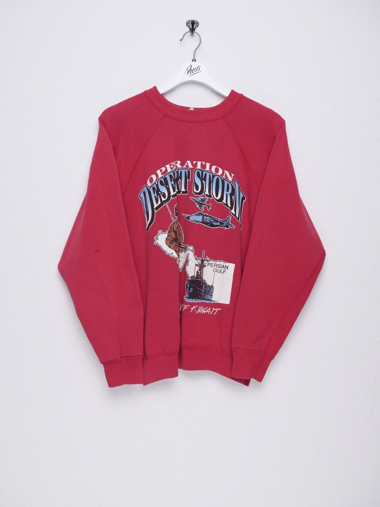printed 'Liberation of Kuwait 1991' red Sweater - Peeces