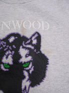 printed Logo 'Kenwood' grey oversized Sweater - Peeces