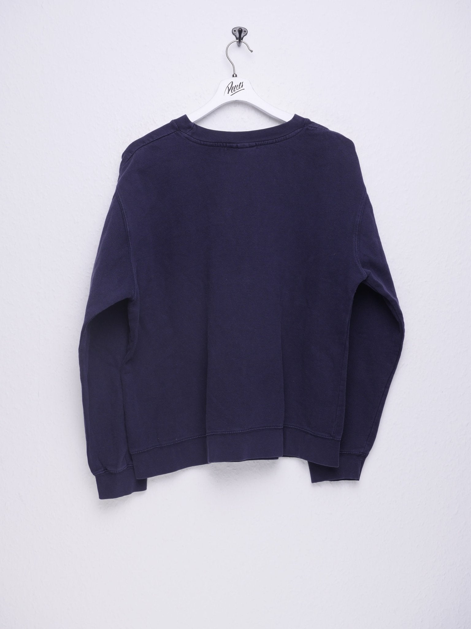 printed Logo washed navy Sweater - Peeces