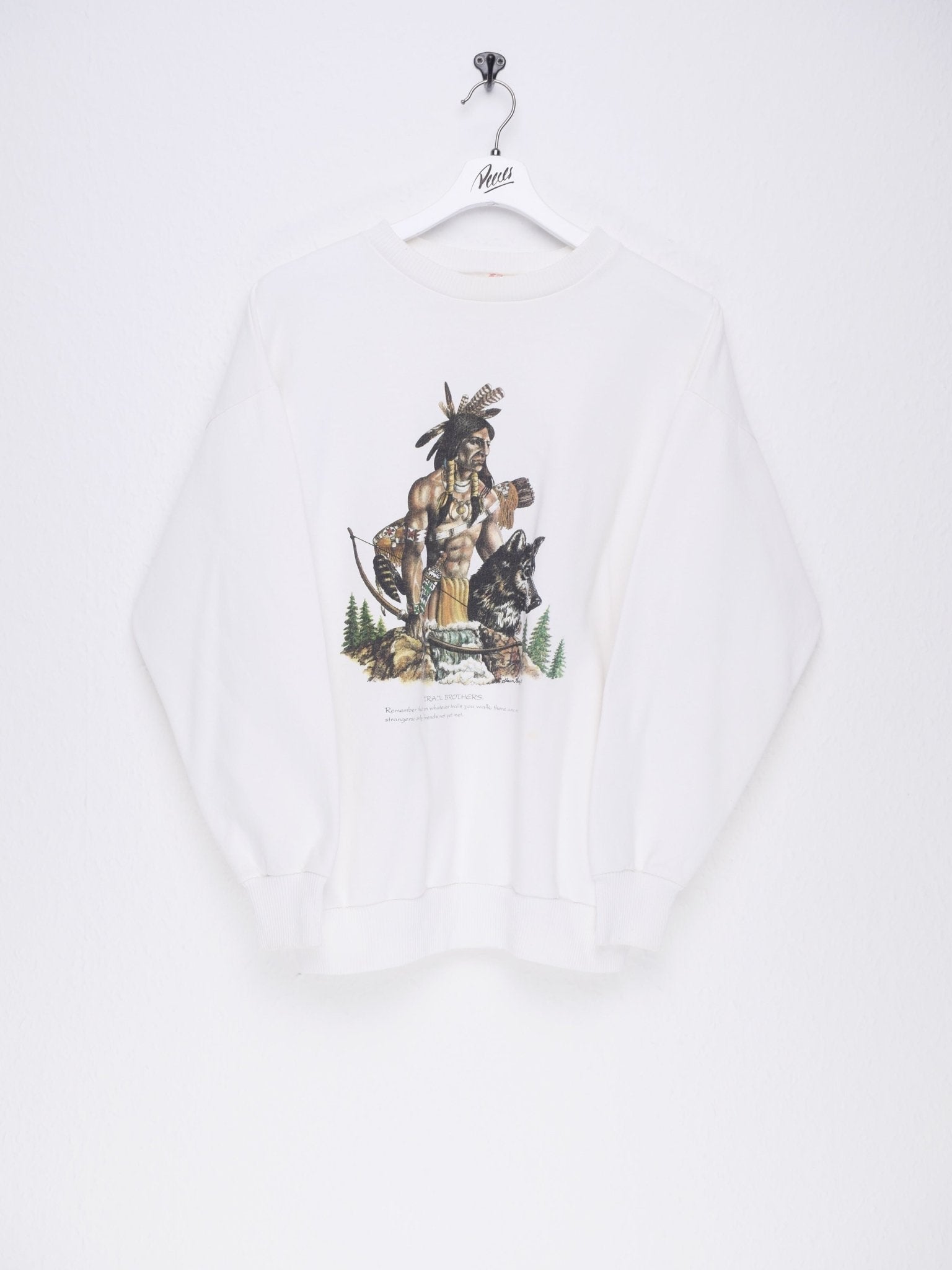 printed Native white Sweater - Peeces