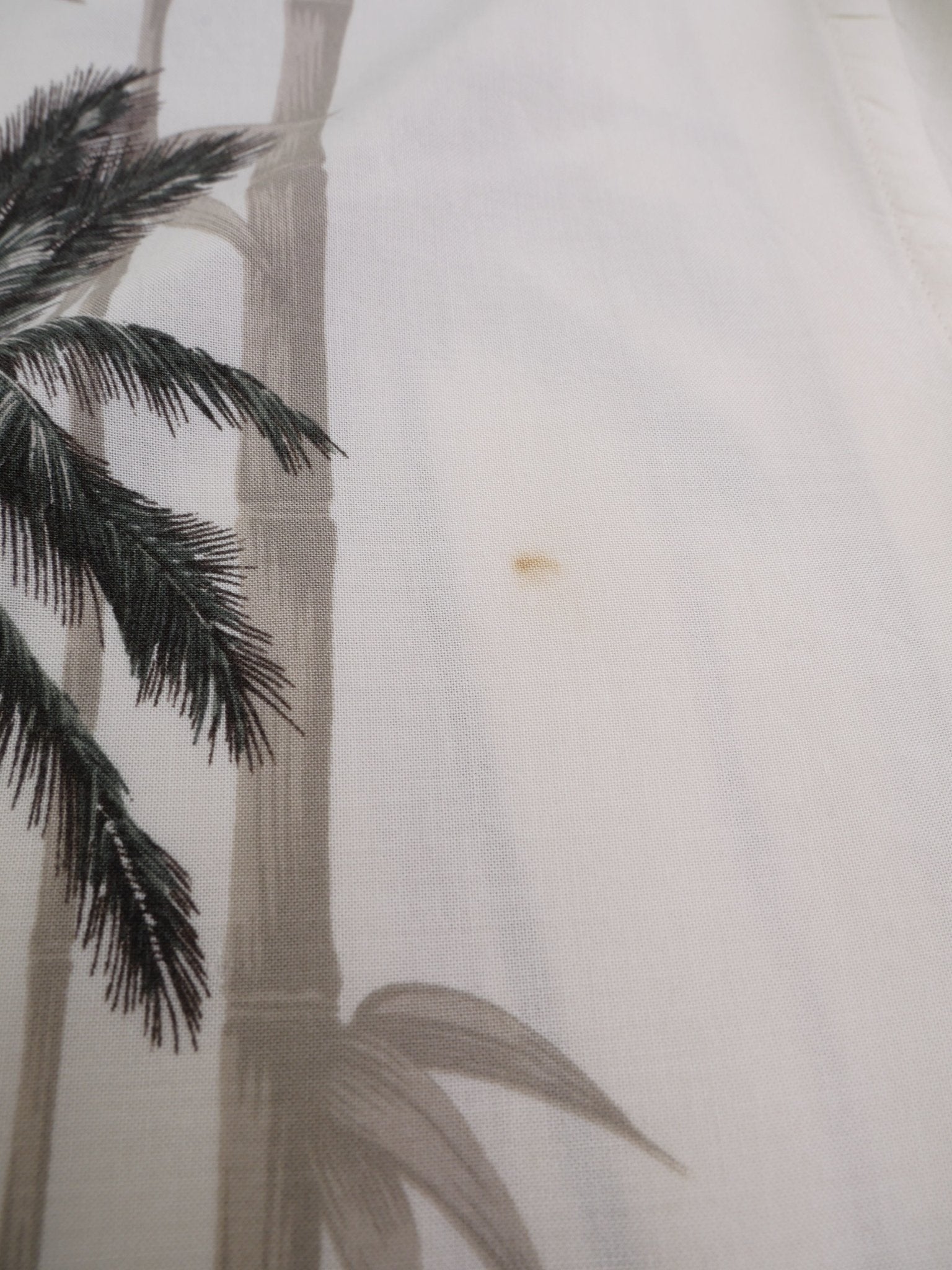 printed Pattern beige Vintage Kurzarm Hemd - Peeces