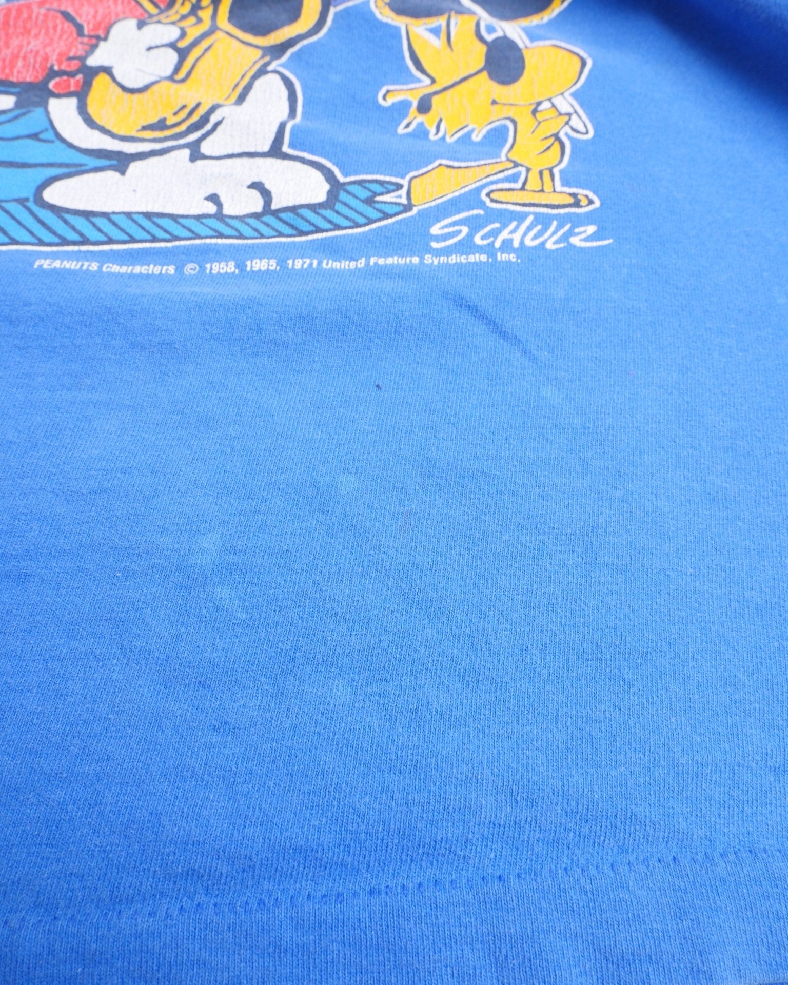 printed Peanuts Vintage washed blue Shirt - Peeces