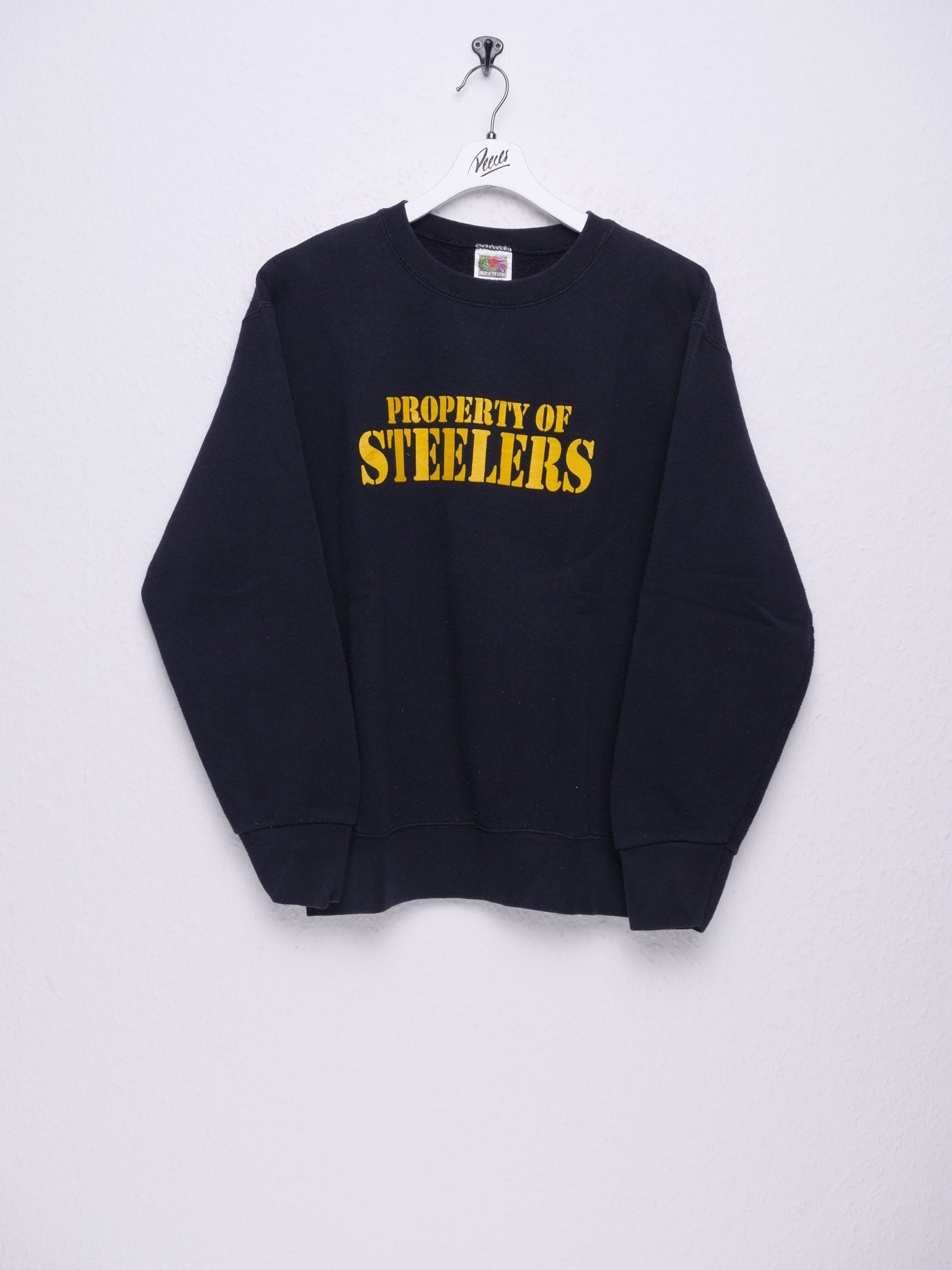 printed Steelers Spellout black Sweater - Peeces