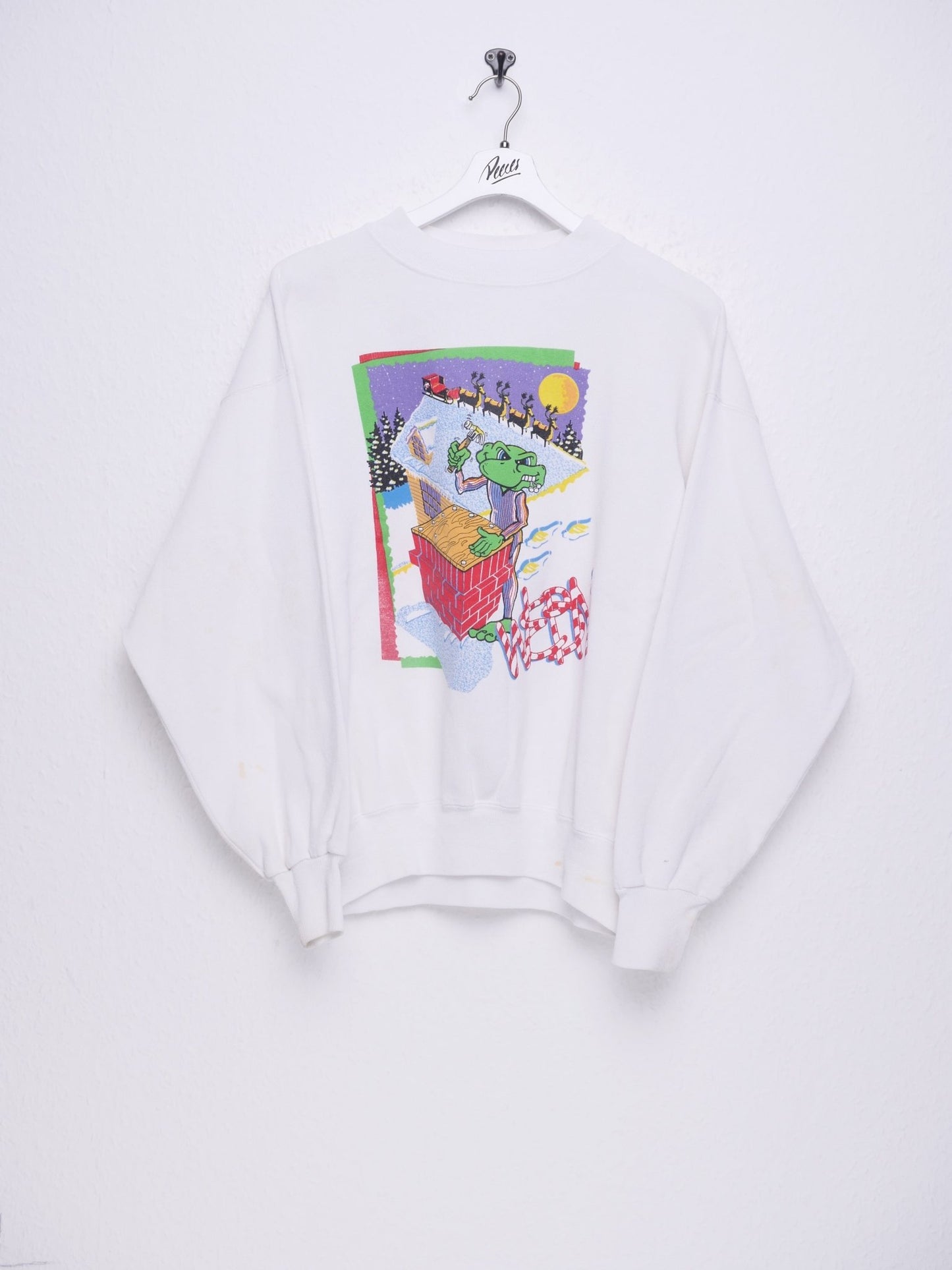 printed Winter Graphic Vintage Sweater - Peeces