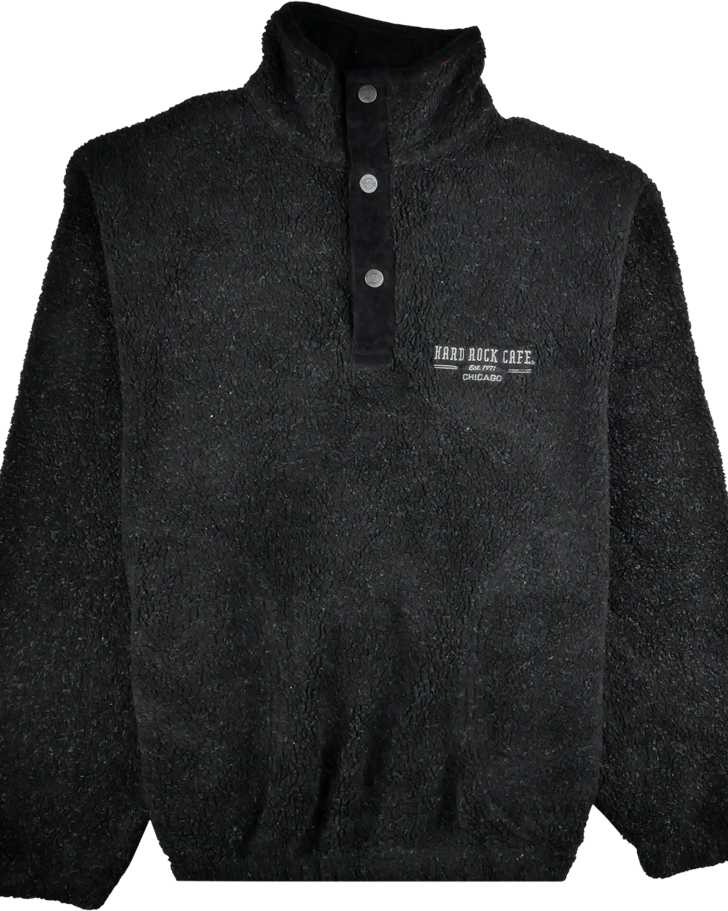 Hard Rock Cafe Fleece Pullover schwarz