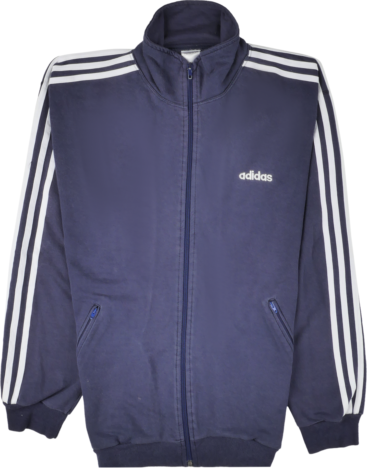 Adidas Zip Pullover blau