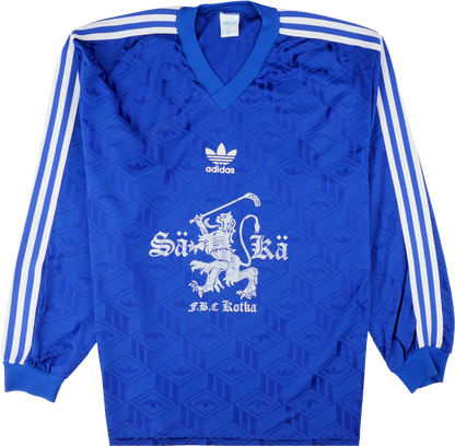 Adidas Langarm Hemd blau