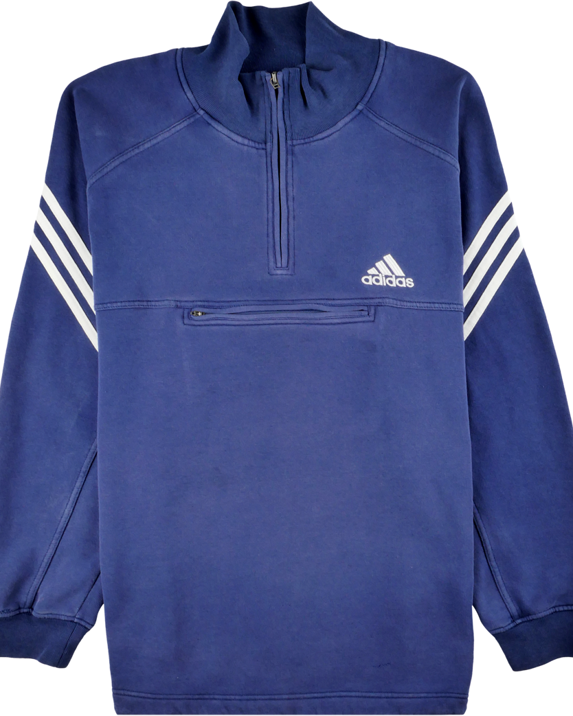 Adidas Half Zip Pullover blau