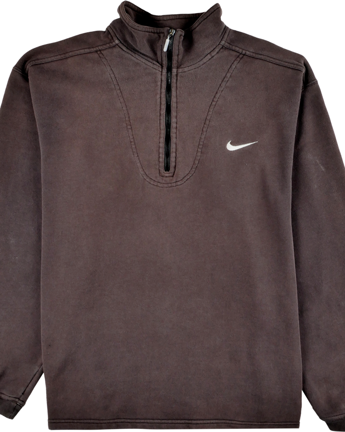 Nike Half Zip Pullover braun