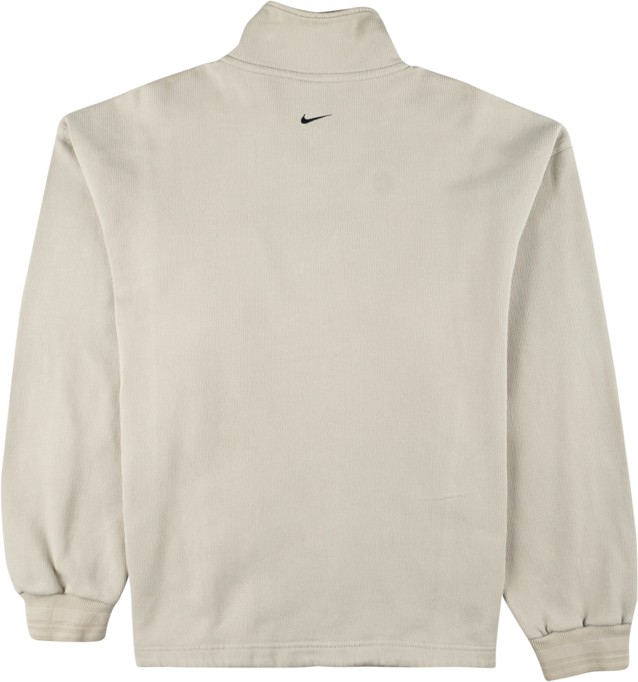 Nike beige Half Zip Pullover