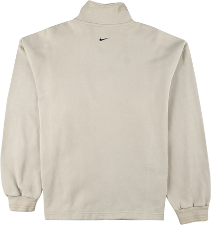 Nike beige Half Zip Pullover