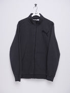 Puma embroidered Big Logo dark grey Zip Sweater - Peeces