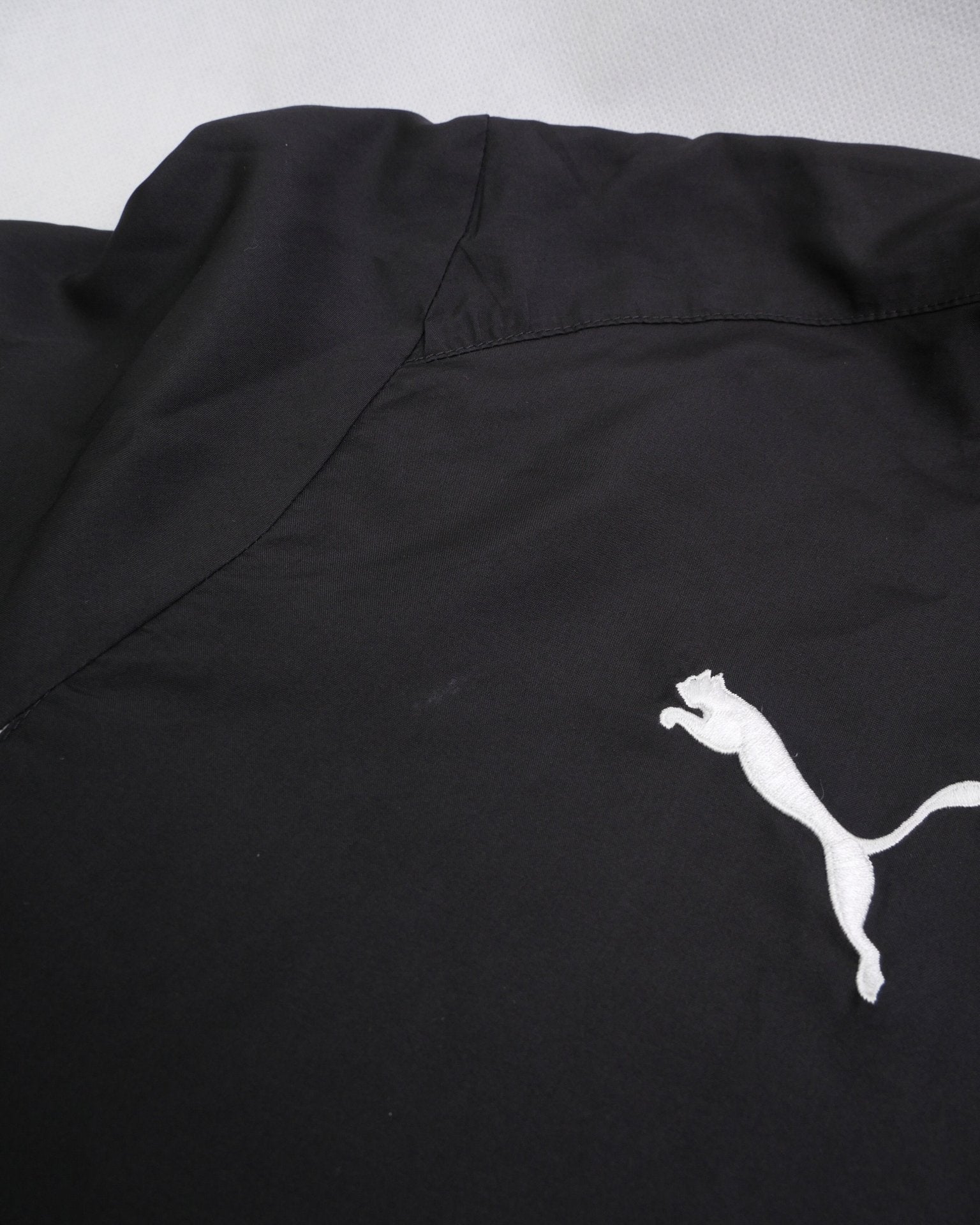 puma embroidered Logo black and white Track Jacket - Peeces