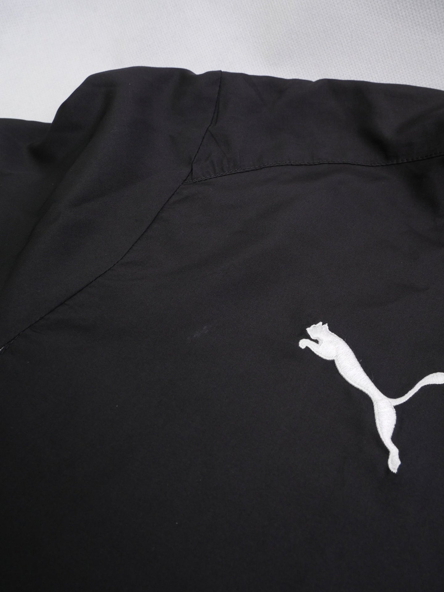 puma embroidered Logo black and white Track Jacket - Peeces