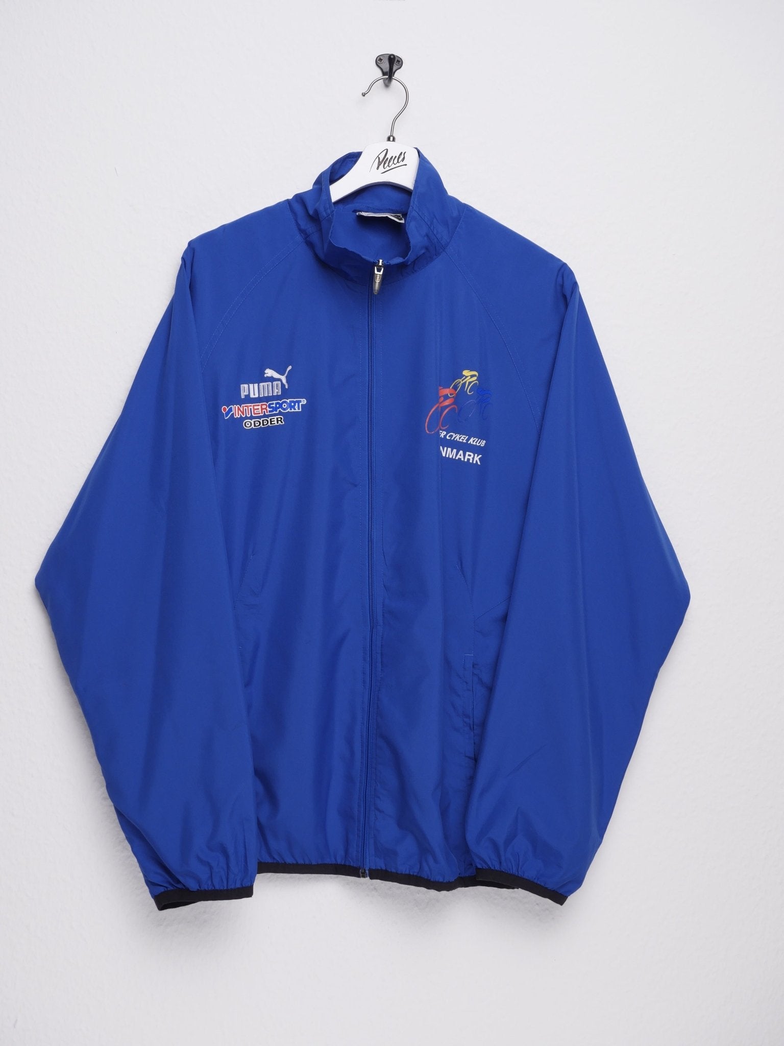 puma embroidered Logo blue Track Jacket - Peeces