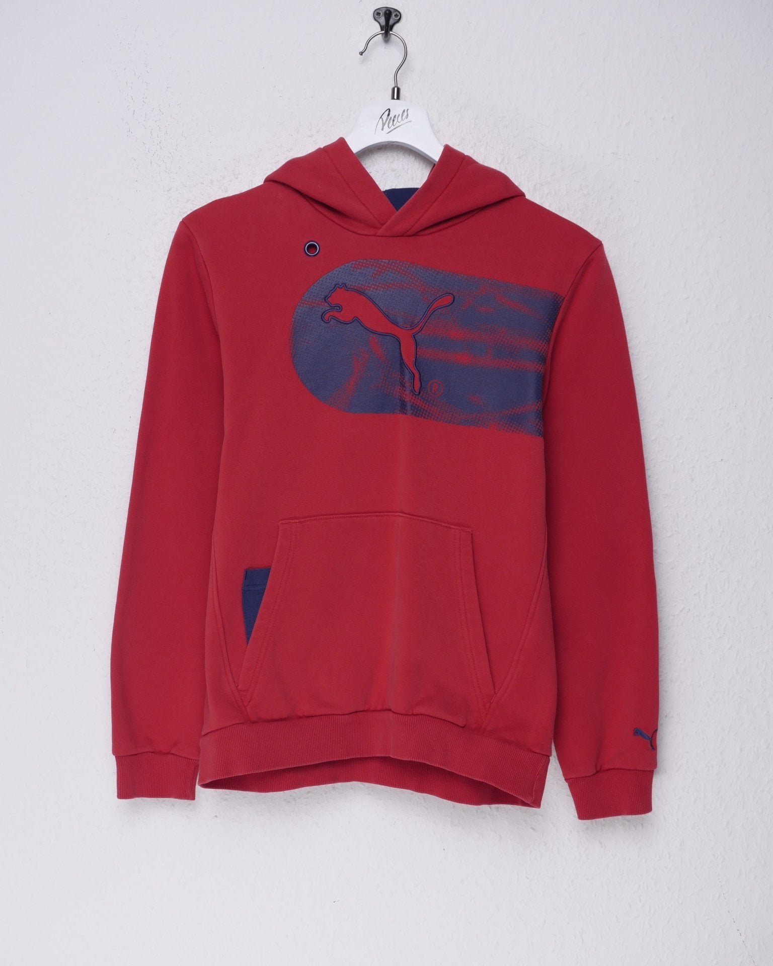 Puma embroidered Logo red Hoodie - Peeces