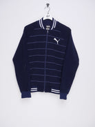puma embroidered Logo striped Zip Sweater - Peeces