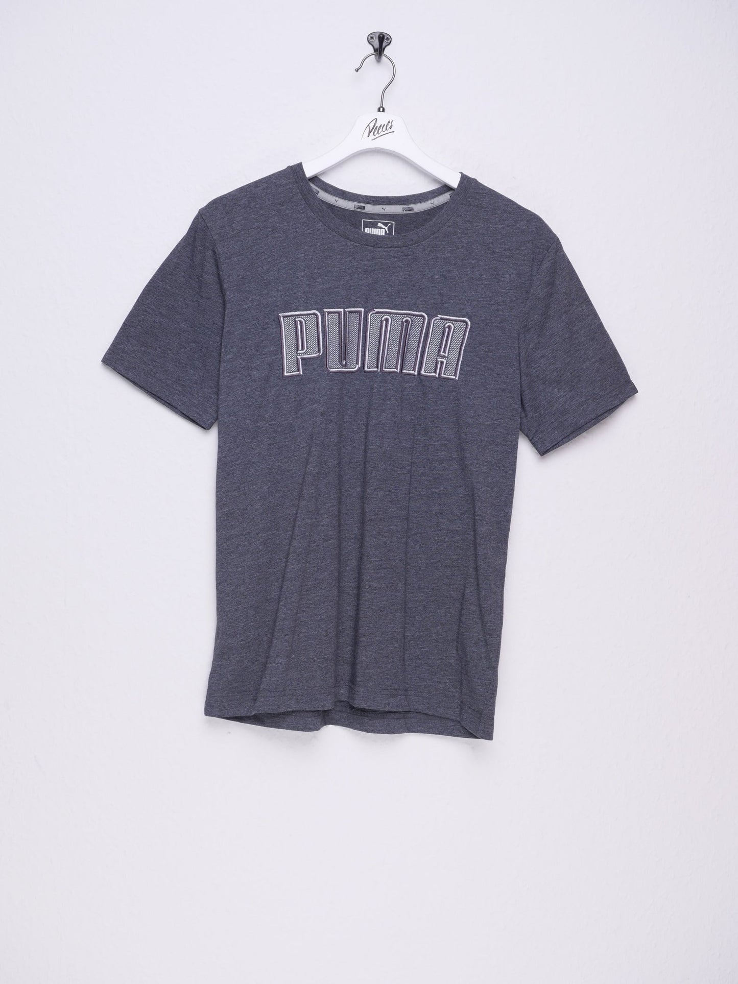 puma embroidered Spellout Vintage Shirt - Peeces
