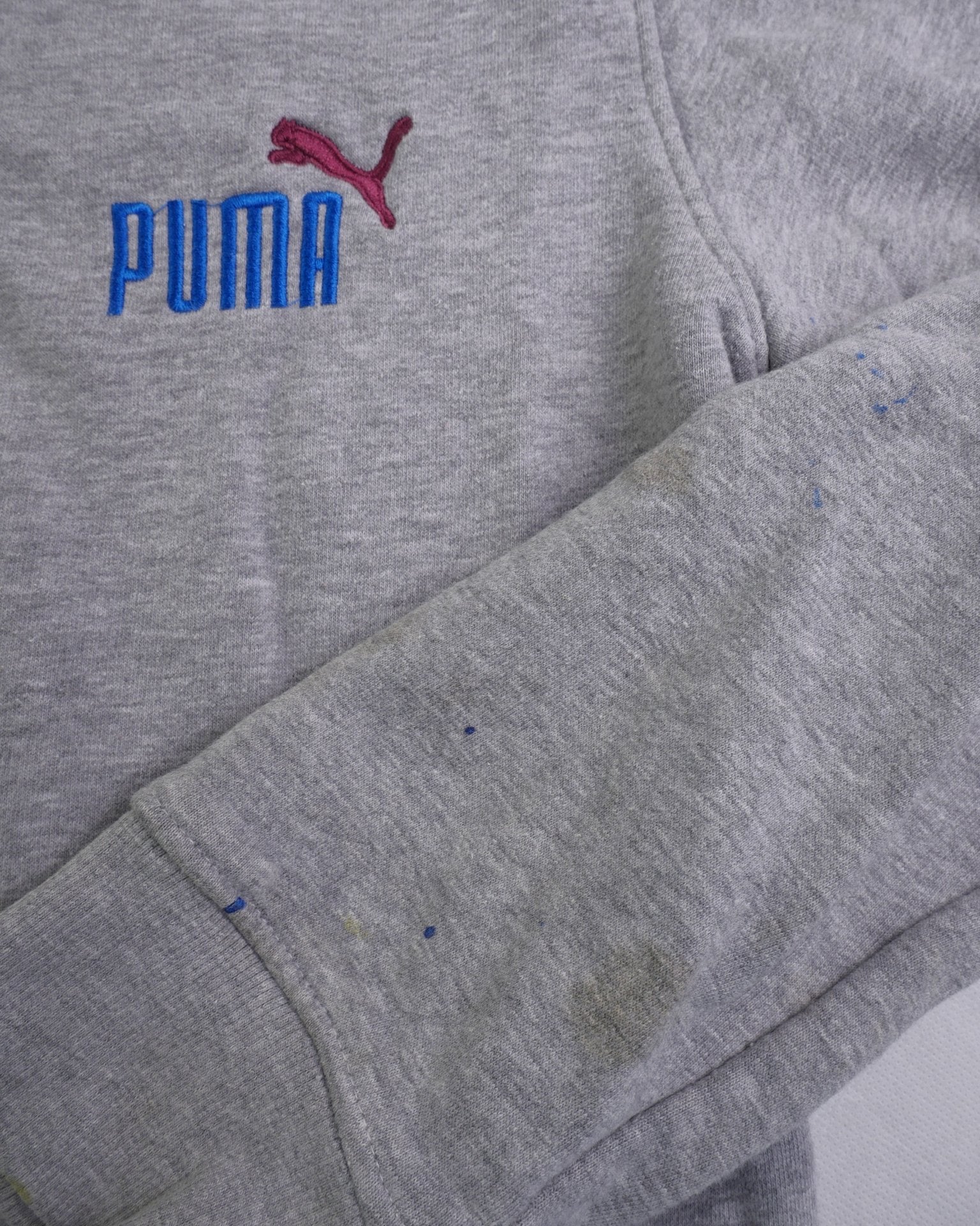 Puma embroidered Spellout Vintage Zip Hoodie - Peeces