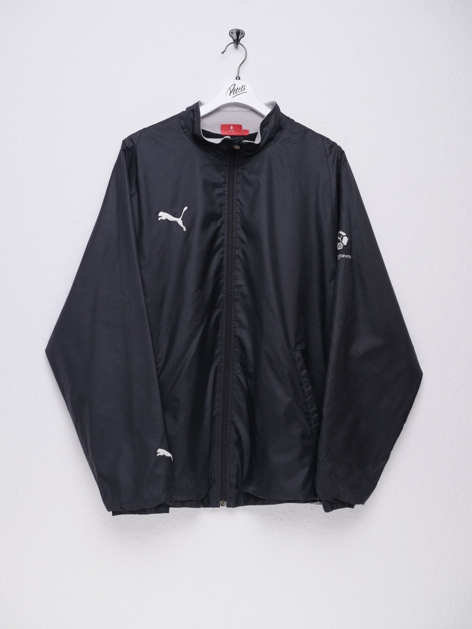 puma Soccer embroidered Logo black Track Jacket - Peeces