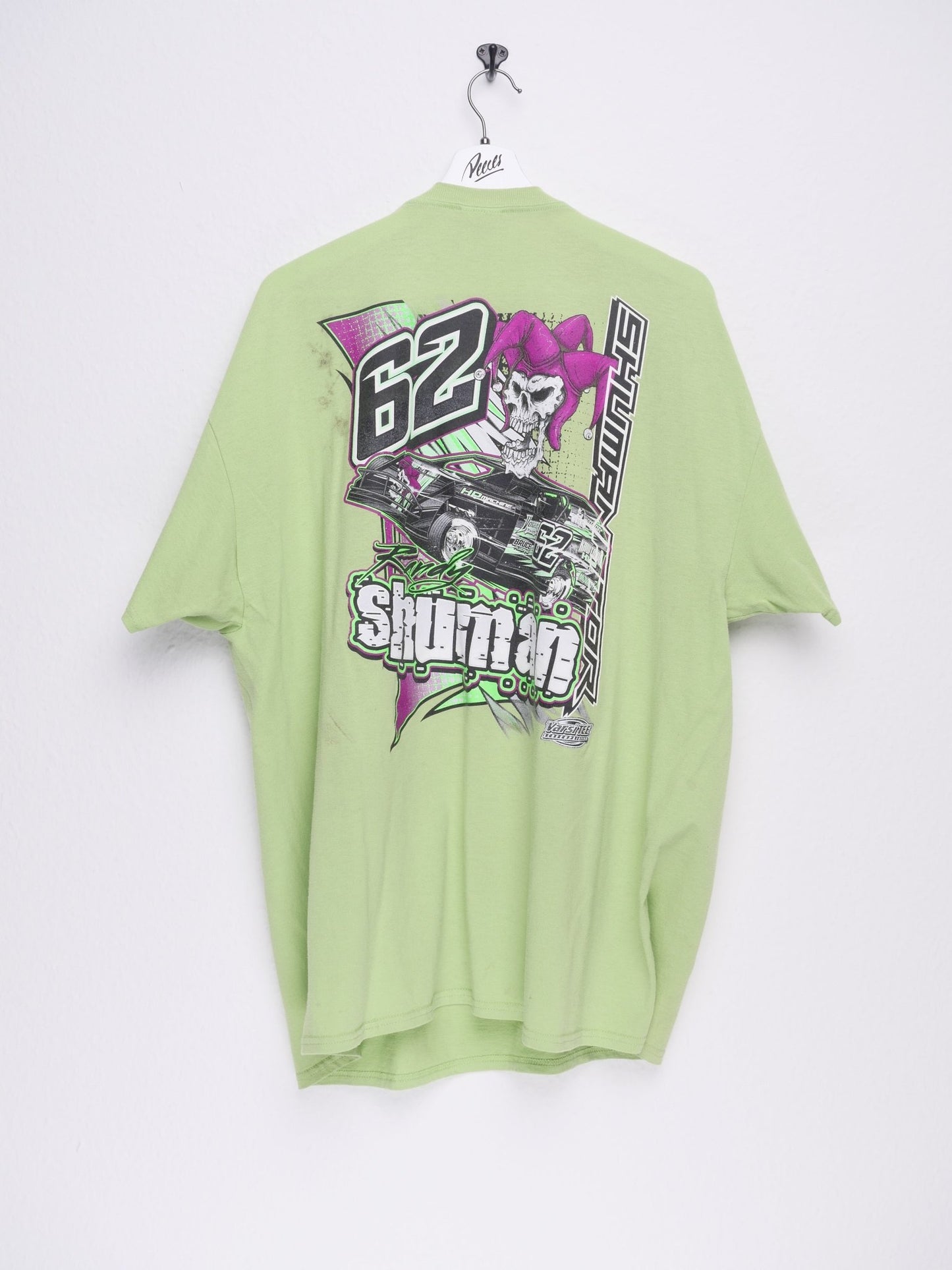 Racing Randy Shuman printed Graphic green Shirt - Peeces