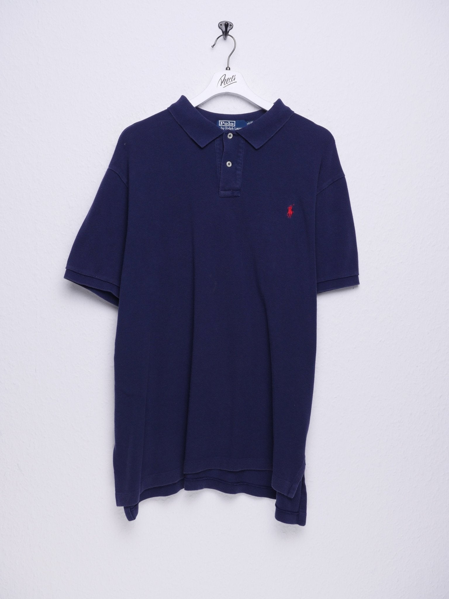 ralph lauren embroidered Logo dark blue Polo Shirt - Peeces