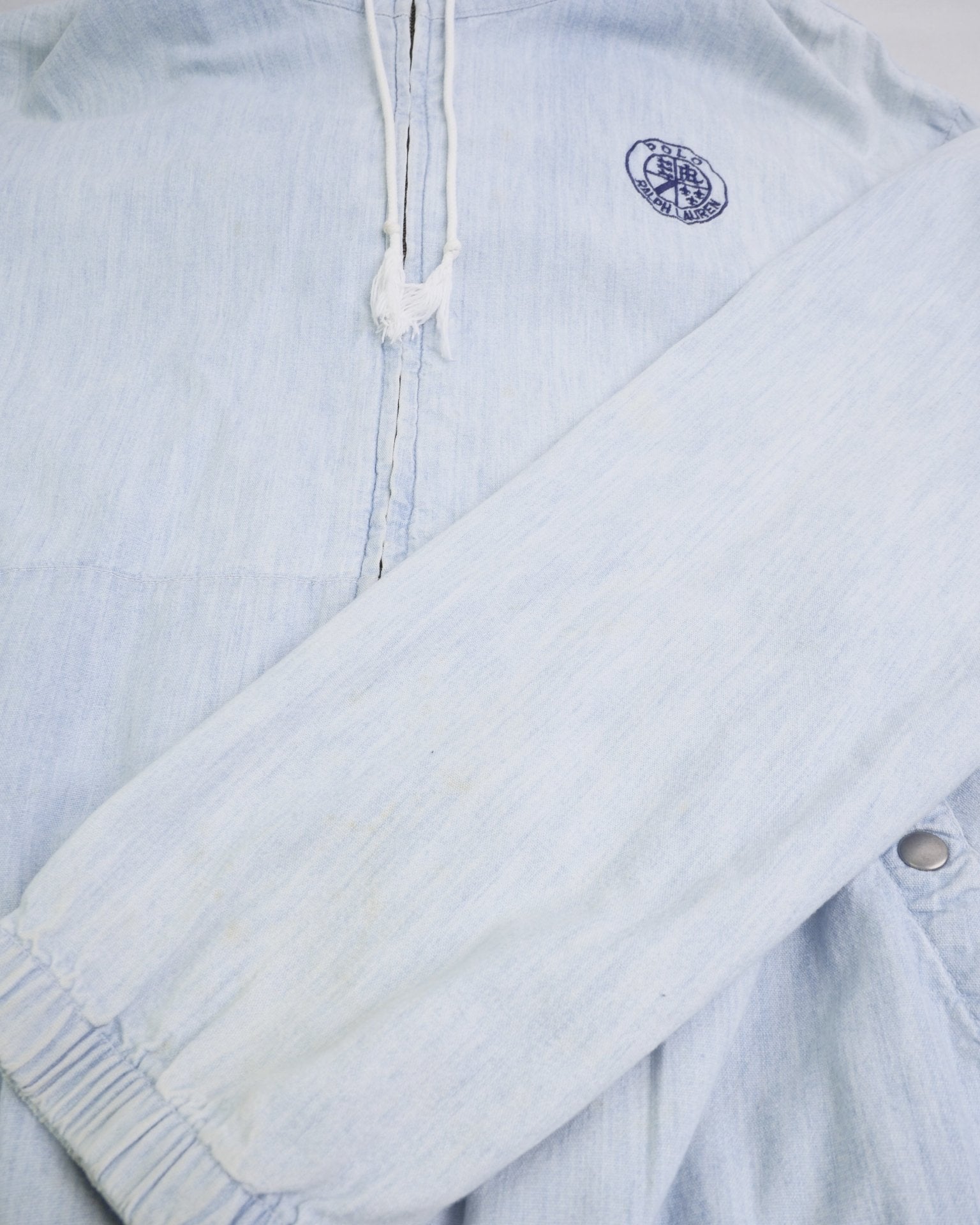 ralph lauren embroidered Logo washed blue Jacke - Peeces