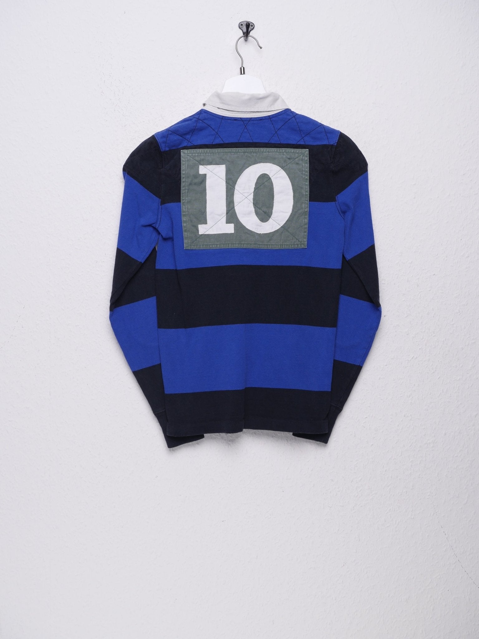 Ralph Lauren Rugby embroidered Logo striped L/S Polo Shirt - Peeces