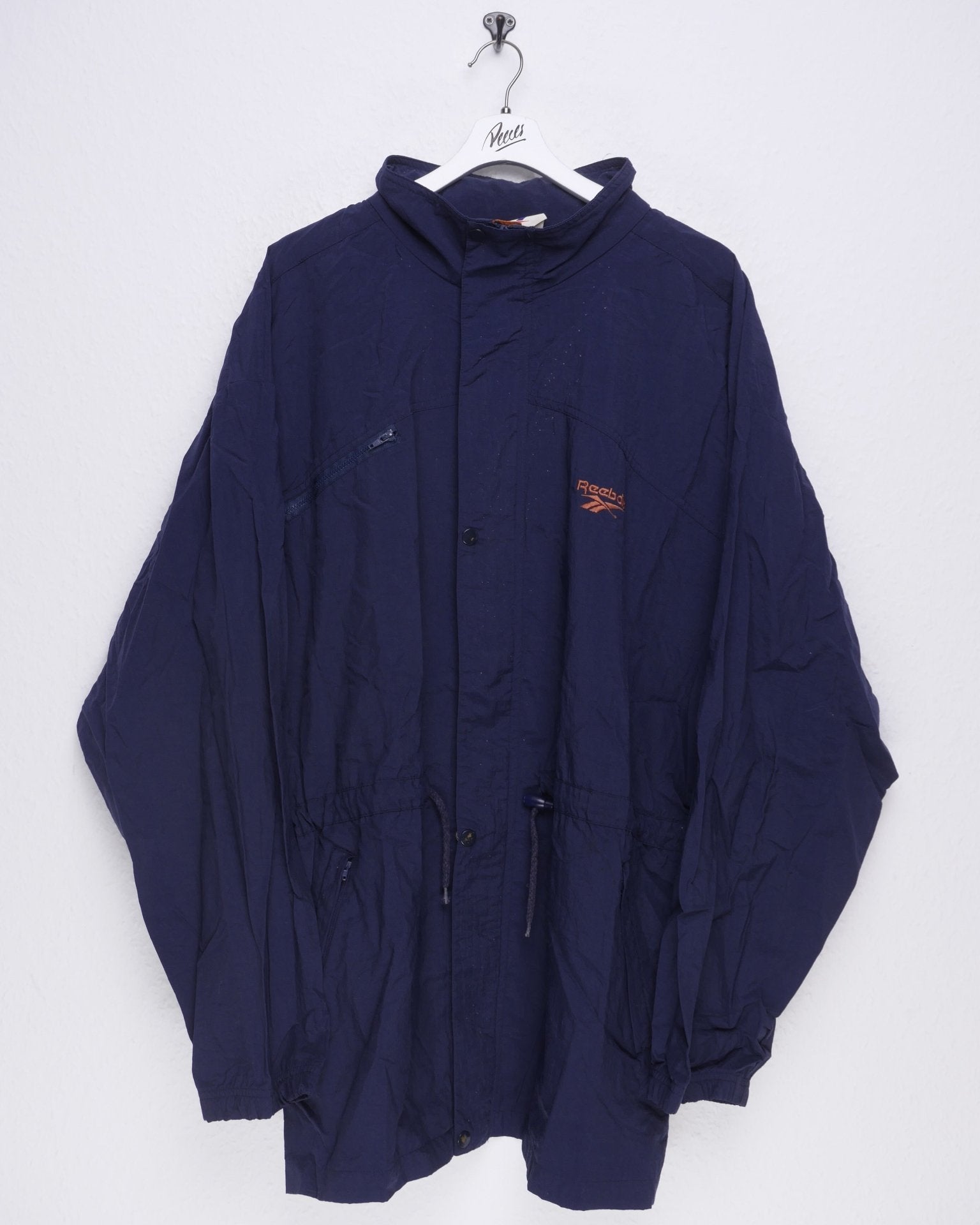 Reebok embroidered Spellout blue Jacke - Peeces