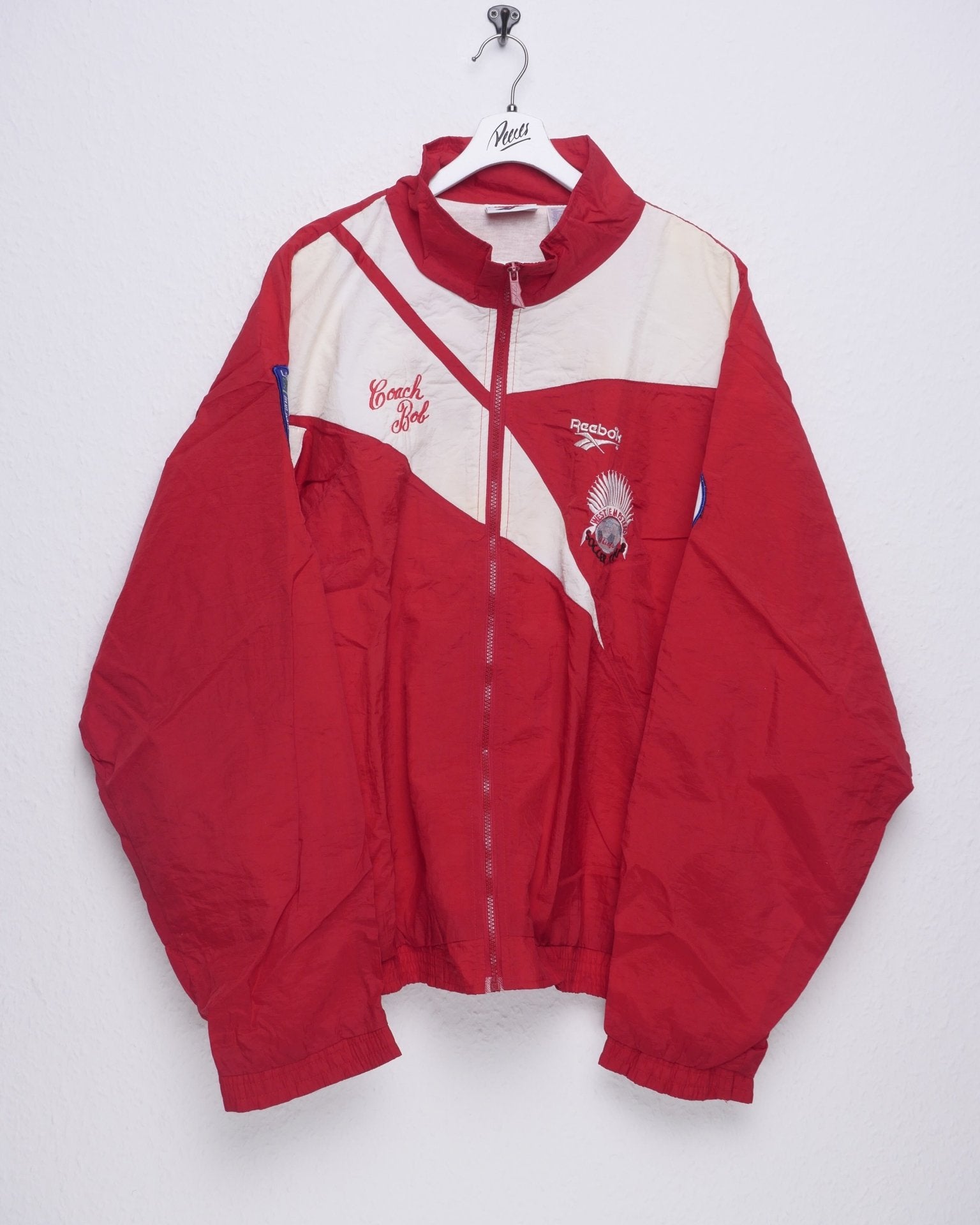 Reebok embroidered Spellout two coloured Track Jacke - Peeces