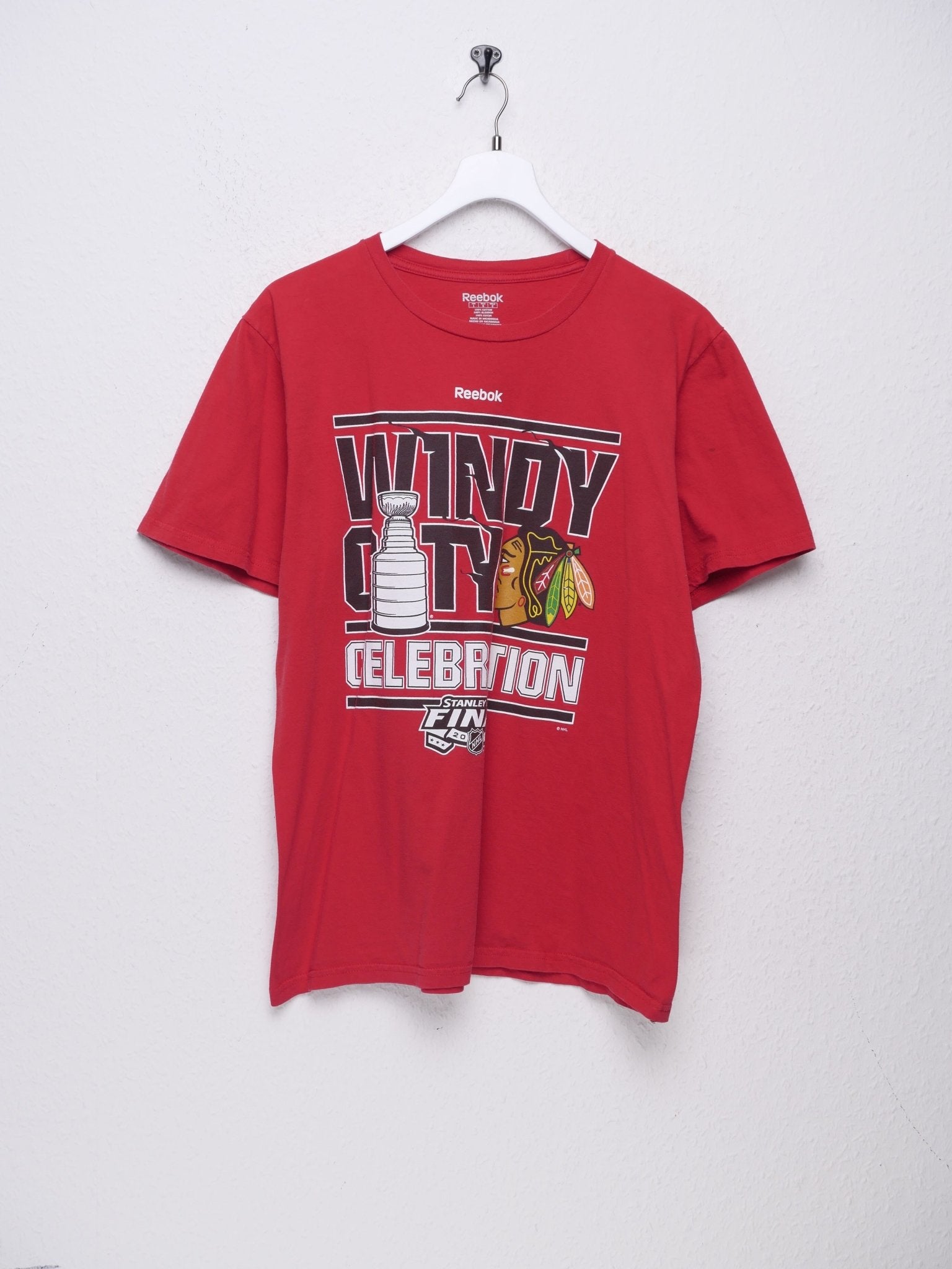 Reebok printed Windy City Celebration red Shirt - Peeces