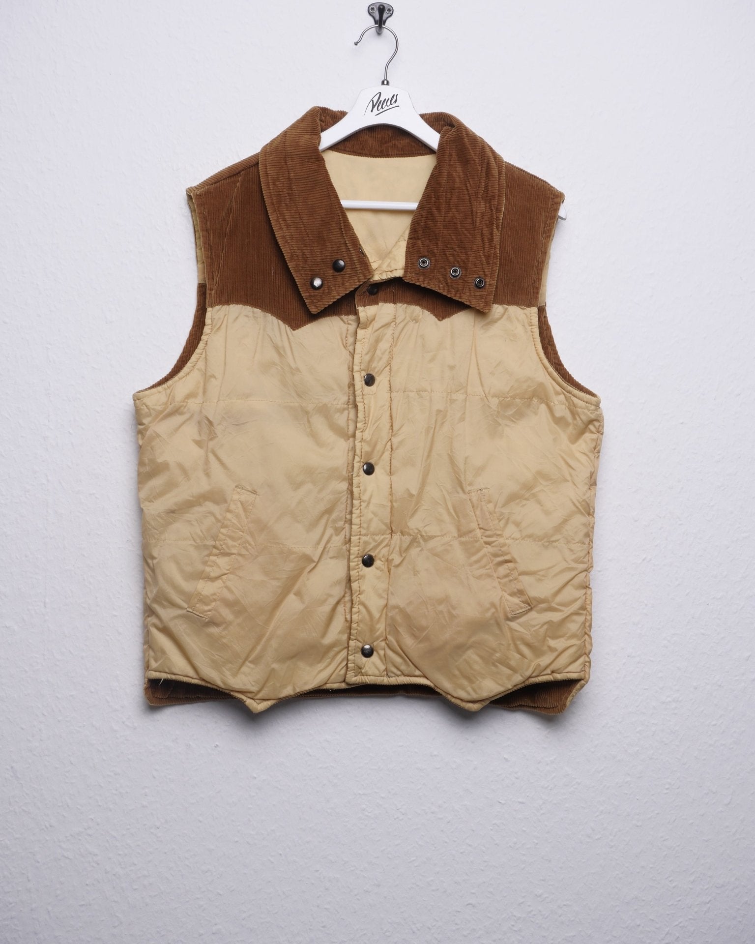 reversible cord Vintage Vest Jacke - Peeces