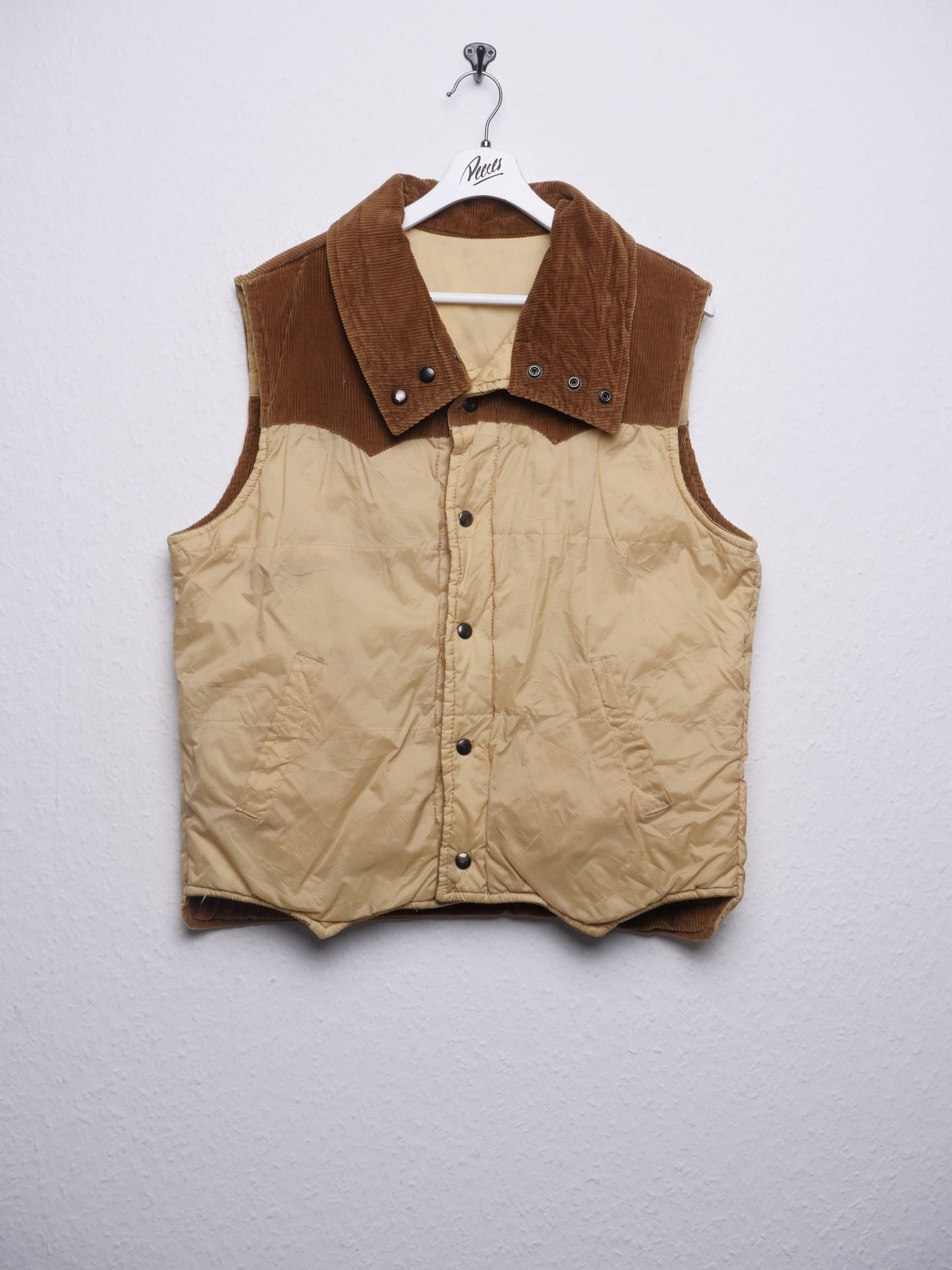 reversible cord Vintage Vest Jacke - Peeces