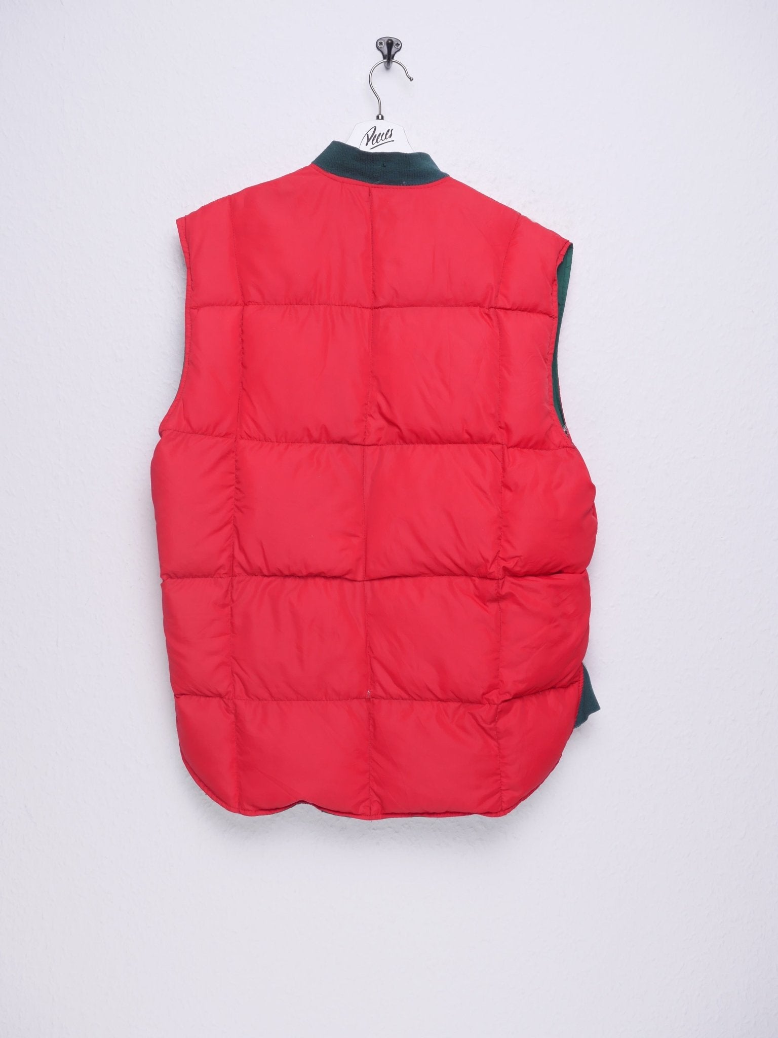Reversible green and red Puffer Vest Jacke - Peeces