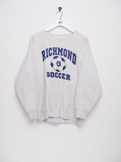 Richmond Soccer printed Spellout grey Sweater - Peeces