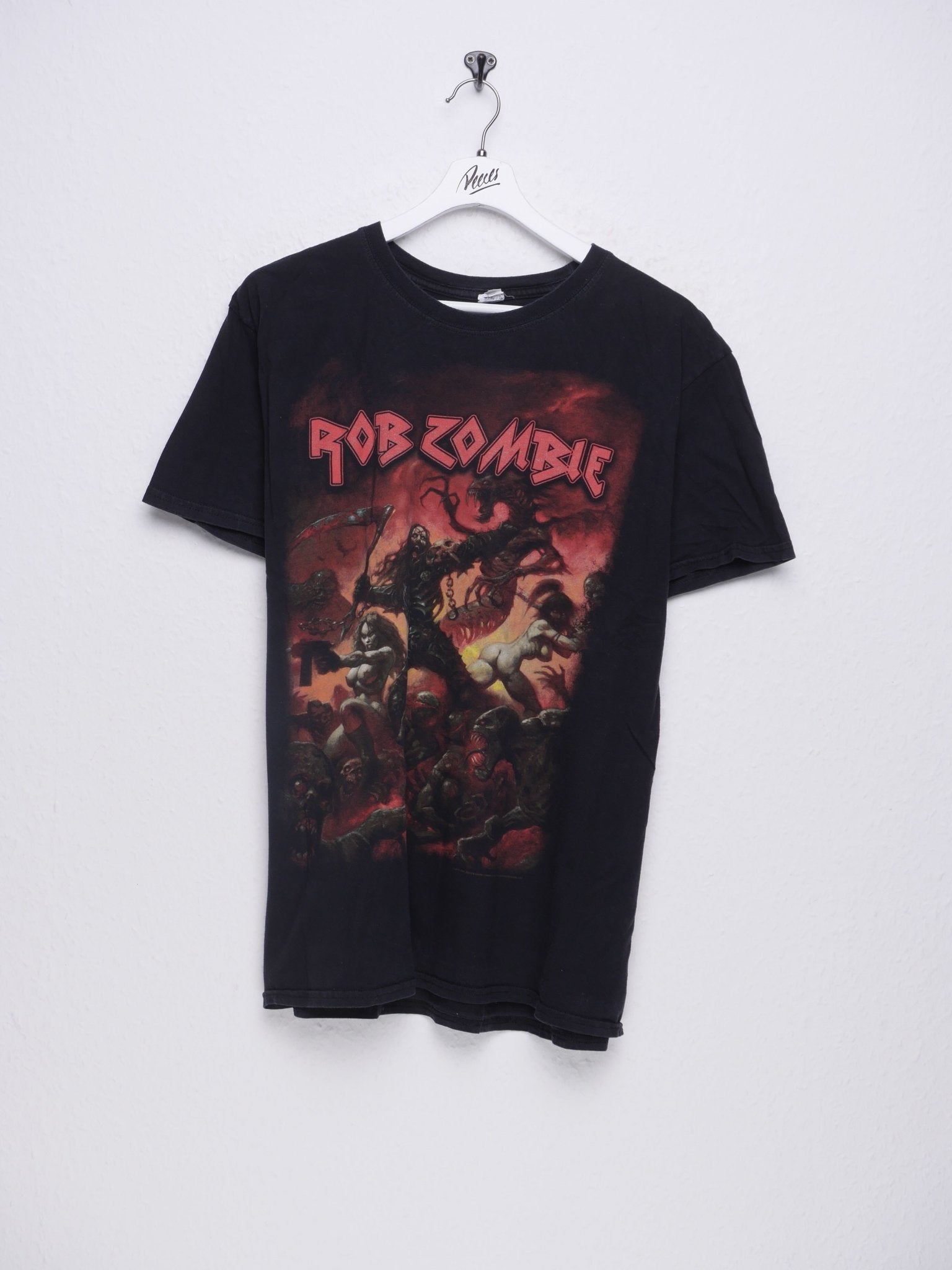 Rob Zombie printed Graphic black Shirt - Peeces