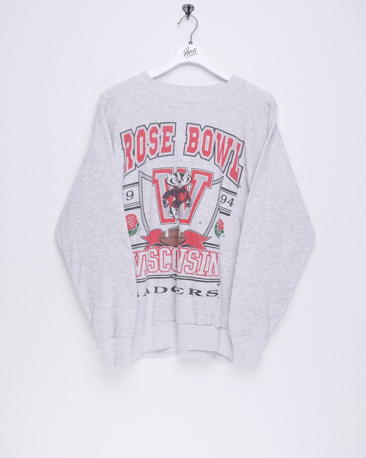 Rose Bowl 1994 Wisconsin Badgers printed Logo Sweater - Peeces