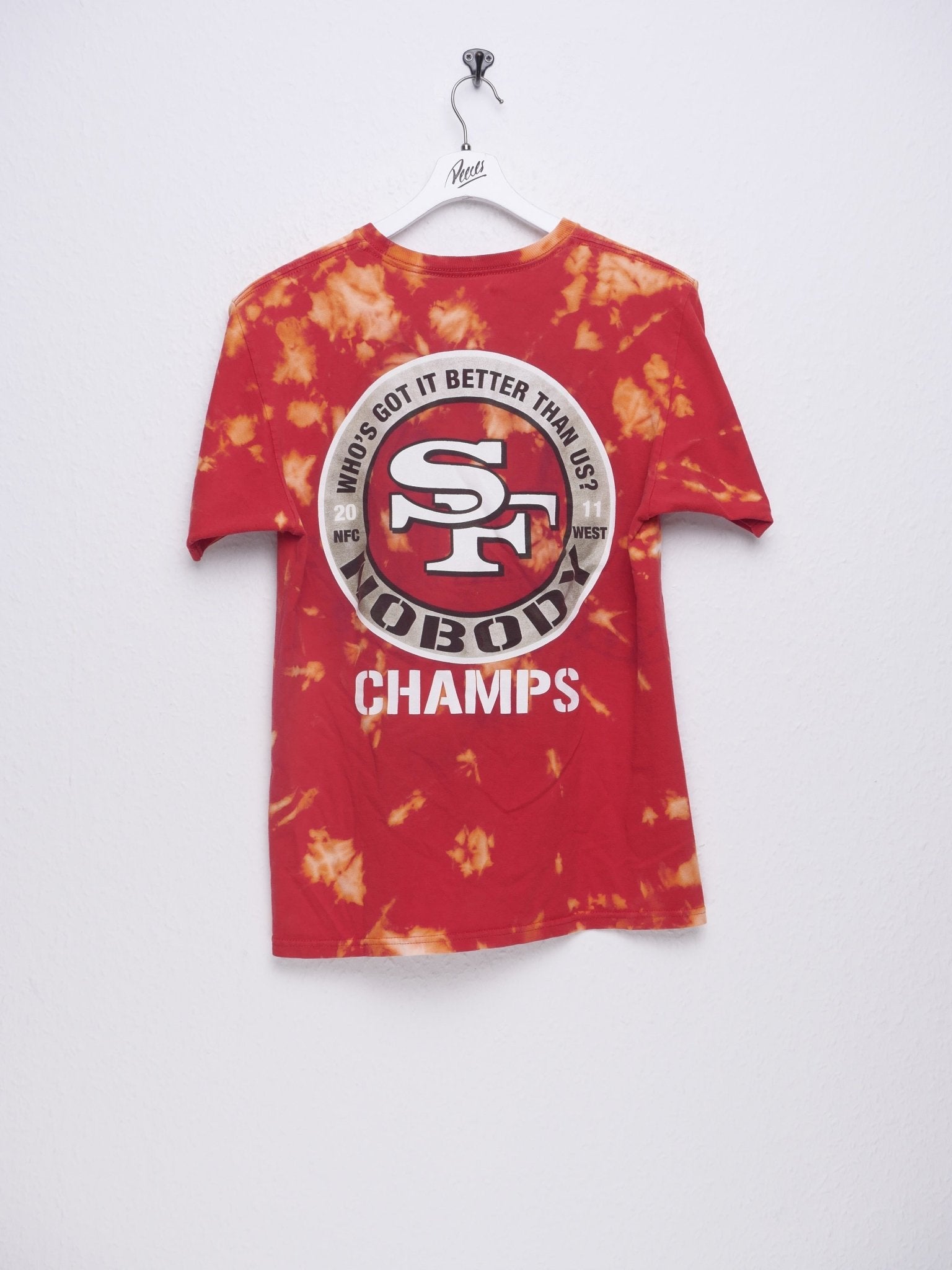 San Francisco 49ers printed Graphic bleached Vintage Shirt - Peeces