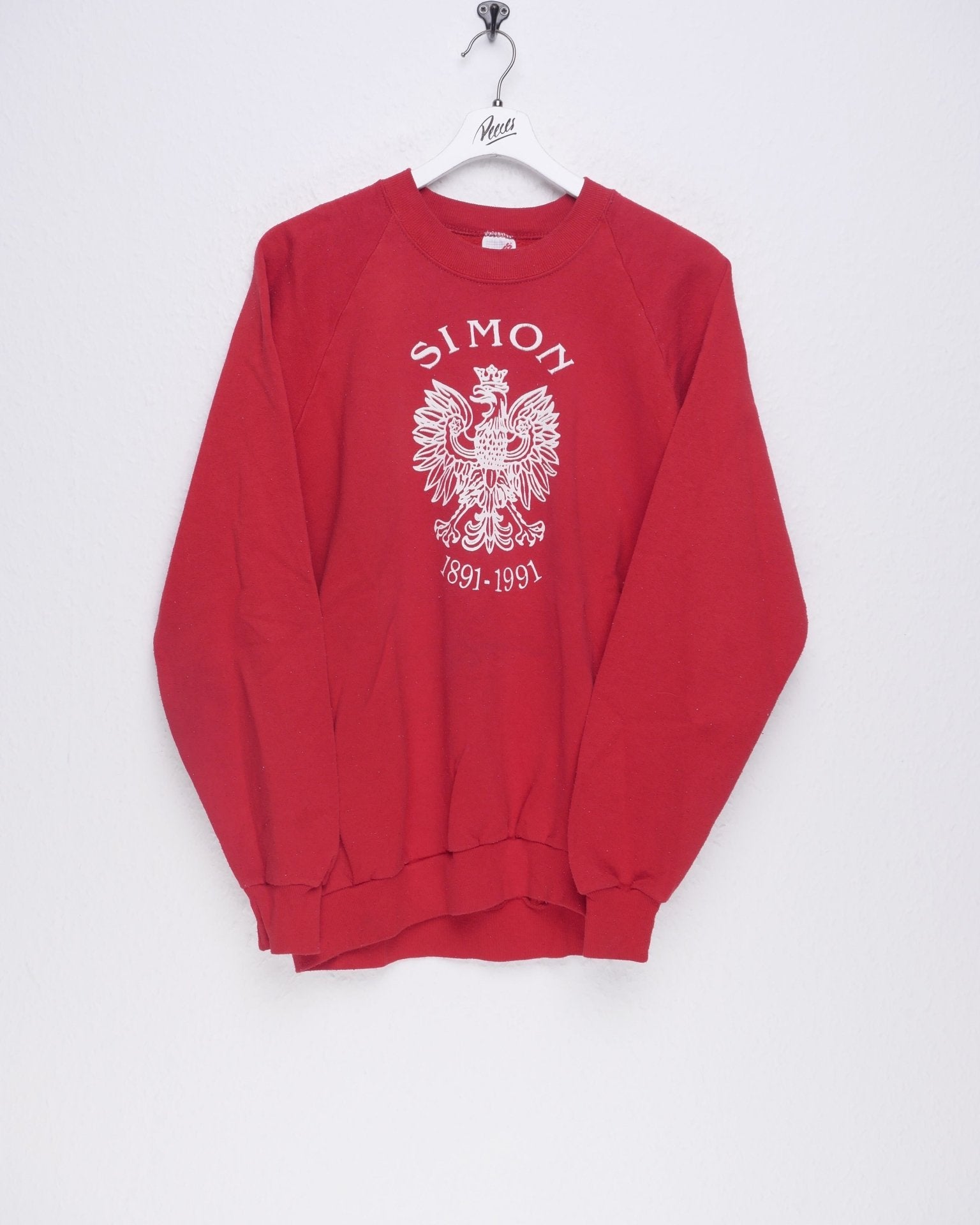 Simon printed Graphic red Sweater - Peeces