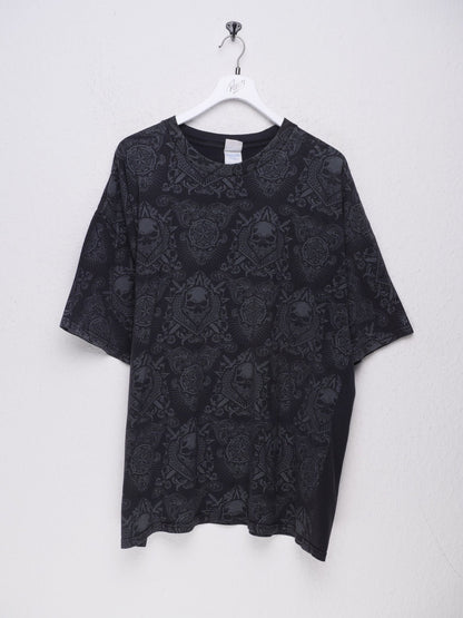 Skull and Sword printed washed Shirt - Peeces