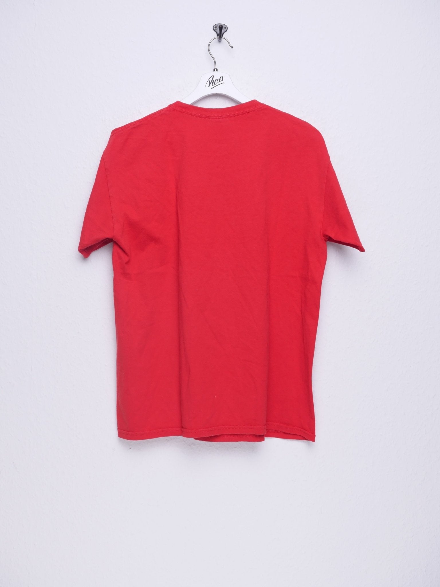 Softball printed Logo red Shirt - Peeces