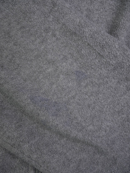 Starter embroidered Logo grey Fleece Half Zip Sweater - Peeces