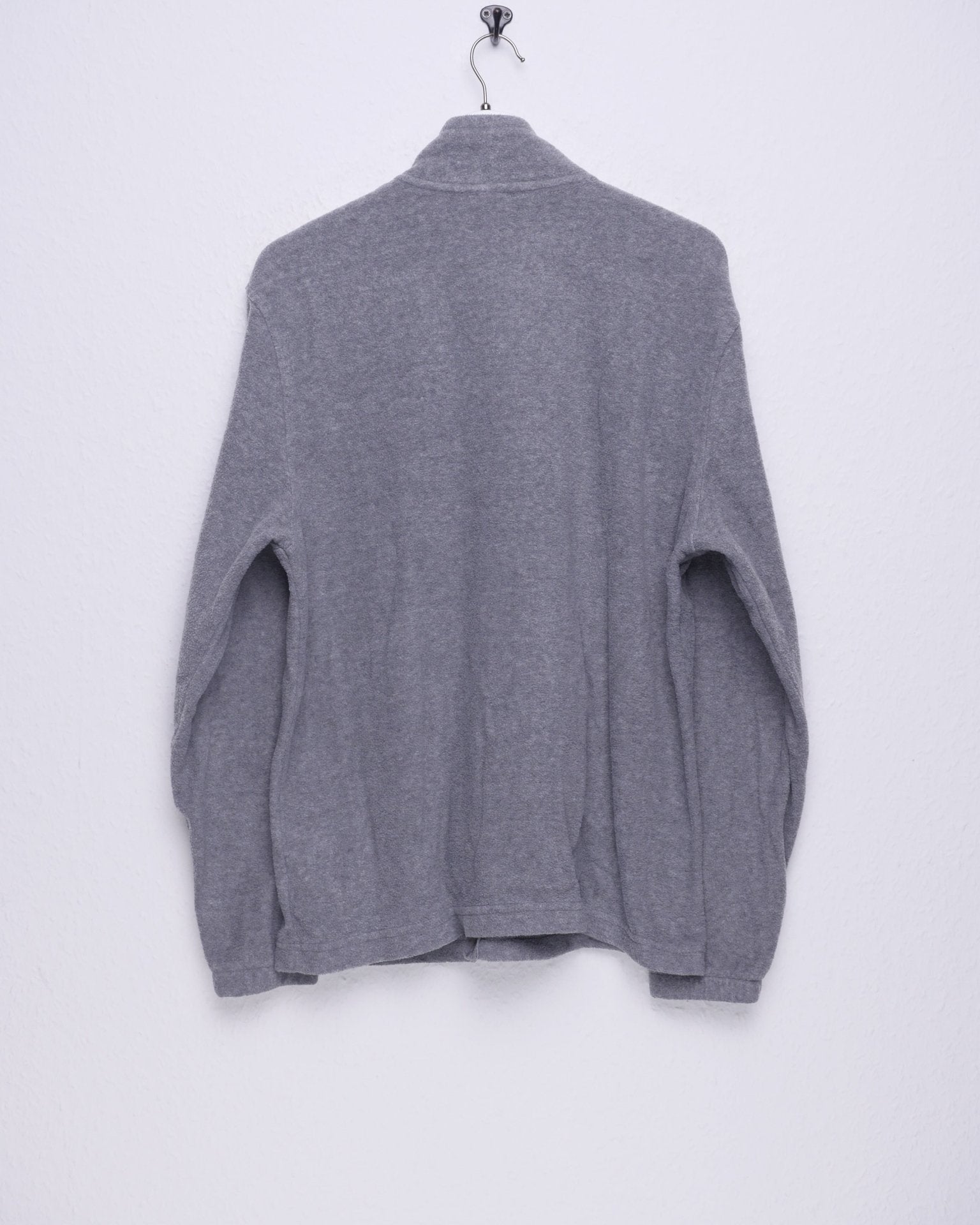 Starter embroidered Logo grey Fleece Zip Sweater - Peeces