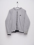 starter embroidered Logo grey zip Sweater - Peeces