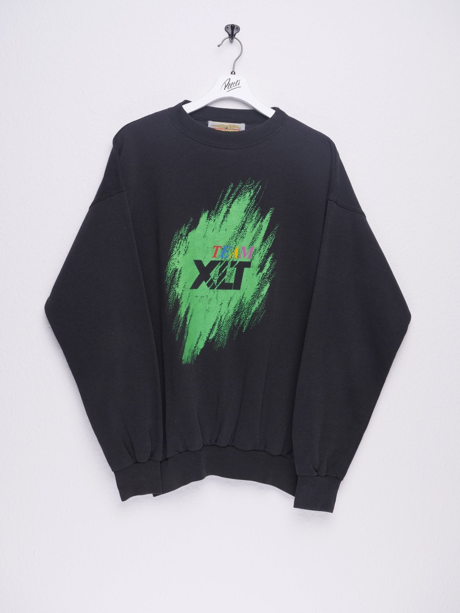 Team XLT printed Logo washed Vintage Sweater - Peeces
