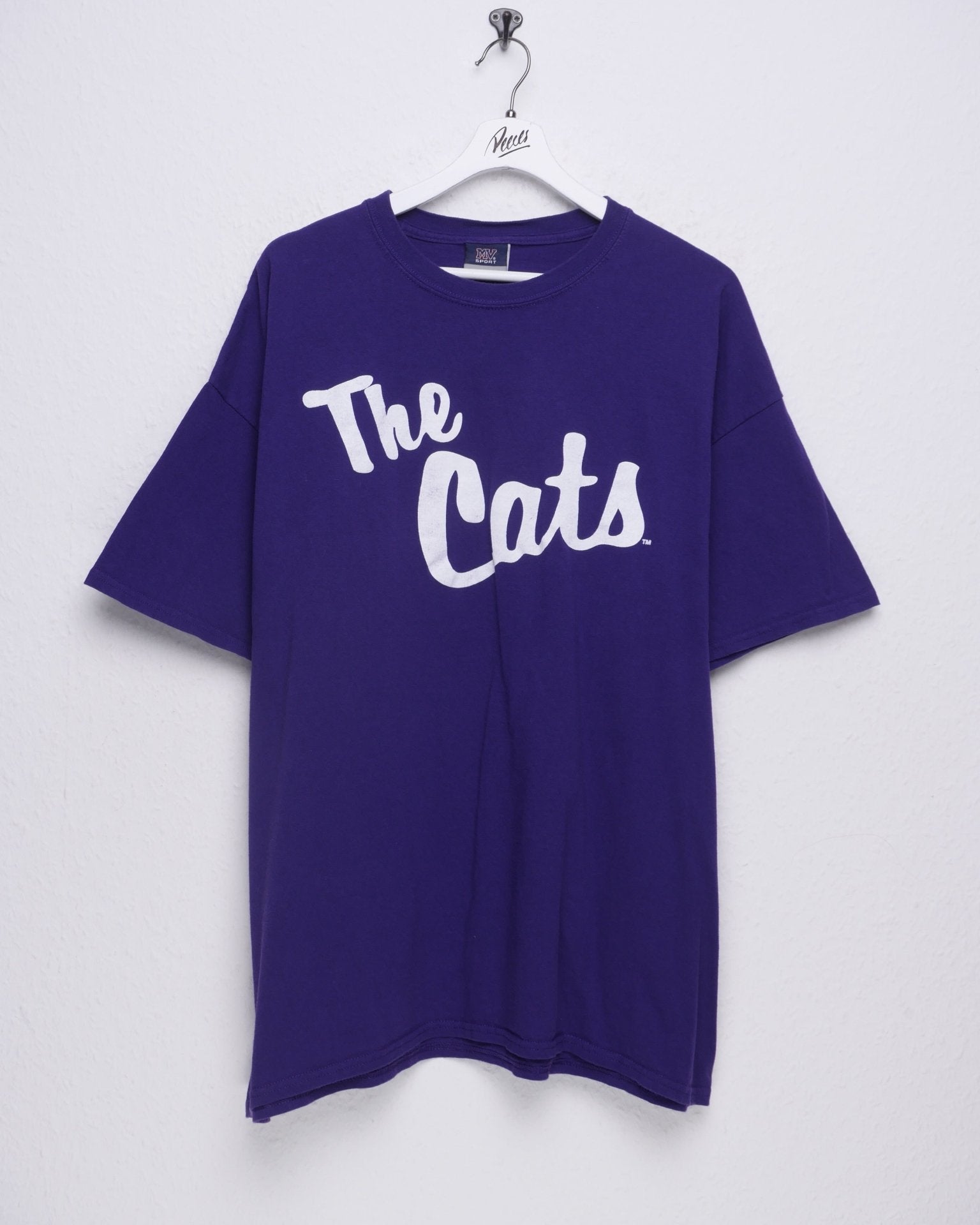 The Cats printed Spellout Vintage Shirt - Peeces