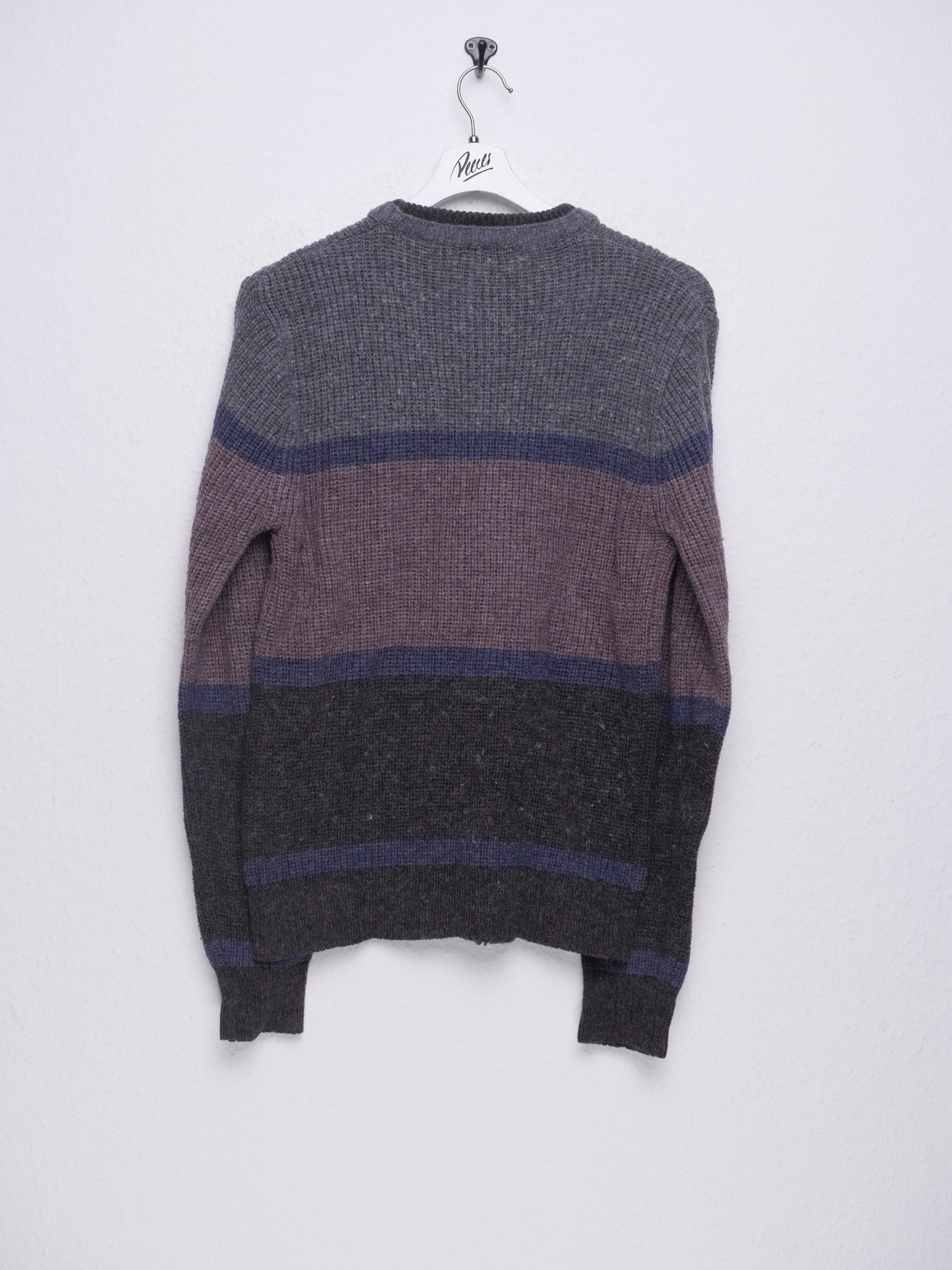 three toned basic Knit Sweater - Peeces
