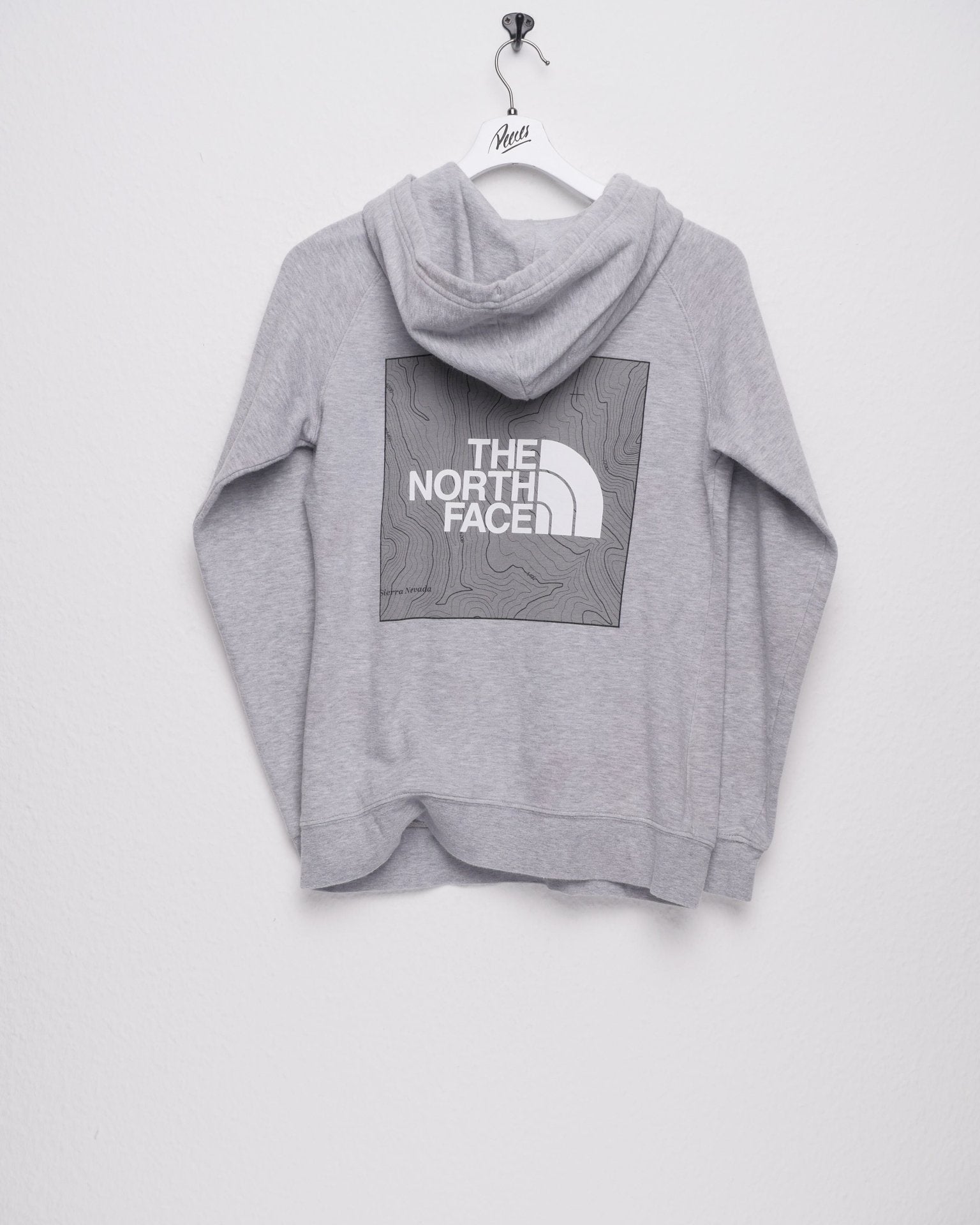 tnf printed Logo grey Hoodie - Peeces