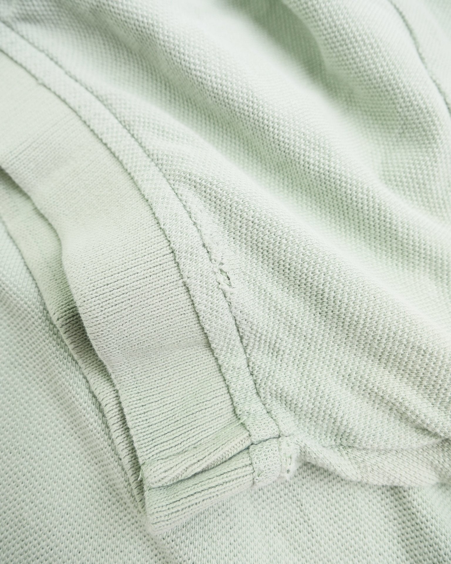 tommy embroidered Logo light green Polo Shirt - Peeces